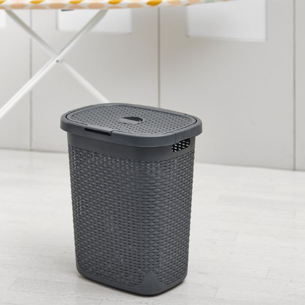 50L Rattan Effect Hamper