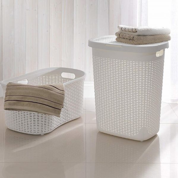 50L Rattan Effect Hamper