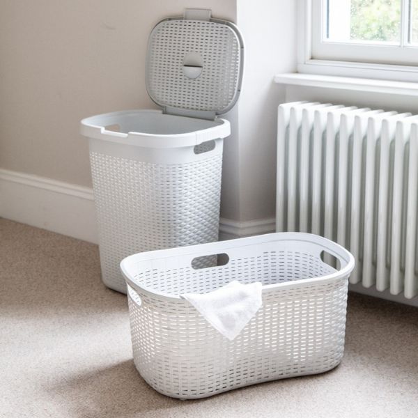 50L Rattan Effect Hamper