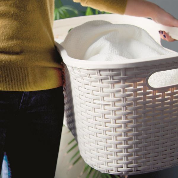 40L Rattan Effect Hipster