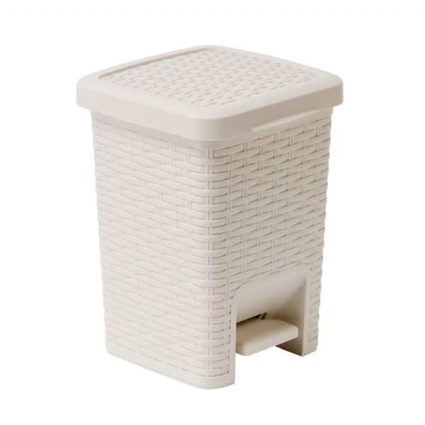 Rattan Effect Pedal Bin