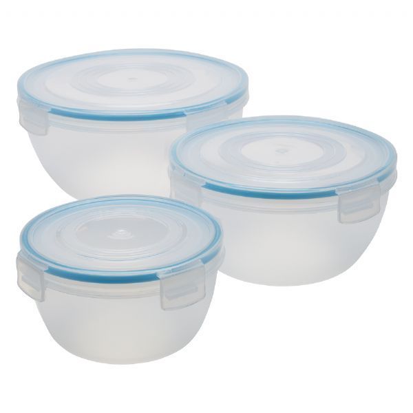 Clip & Close Set of 3 Salad Bowls