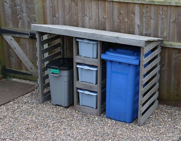 DIY Recycling Bin Store Project