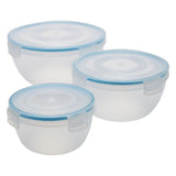 Clip & Close Set of 3 Salad Bowls