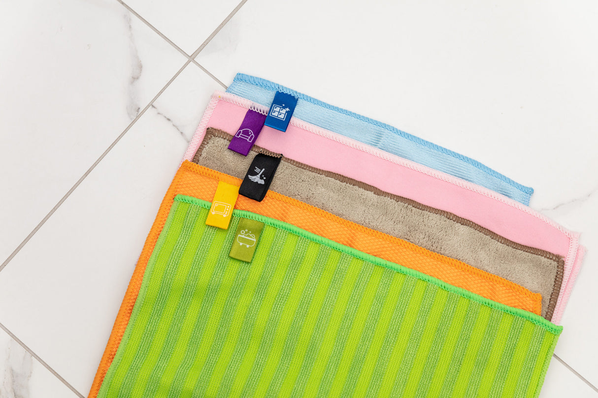 Premium Microfibre Cloths with ID Tags