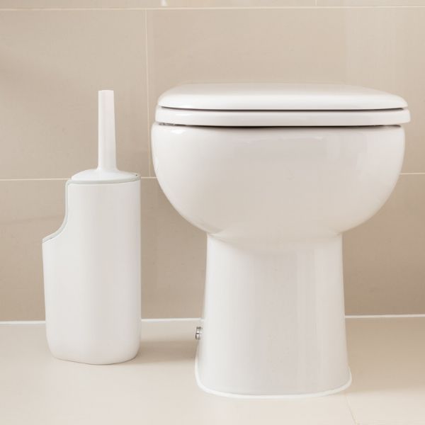 Mode toilet brush with storage station
