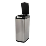 30L touch top stainless steel bin