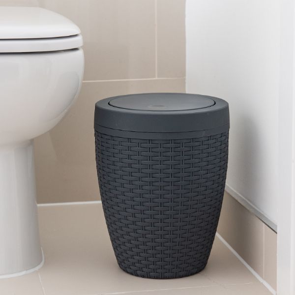 Addis Rattan effect bathroom bin (517488, 515799, 518367)